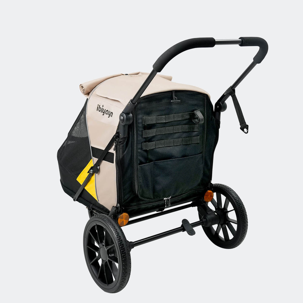 Minika 3-in-1 Pet Stroller System Foldable Dog Bicycle Trailer & Soft Crate Kennel