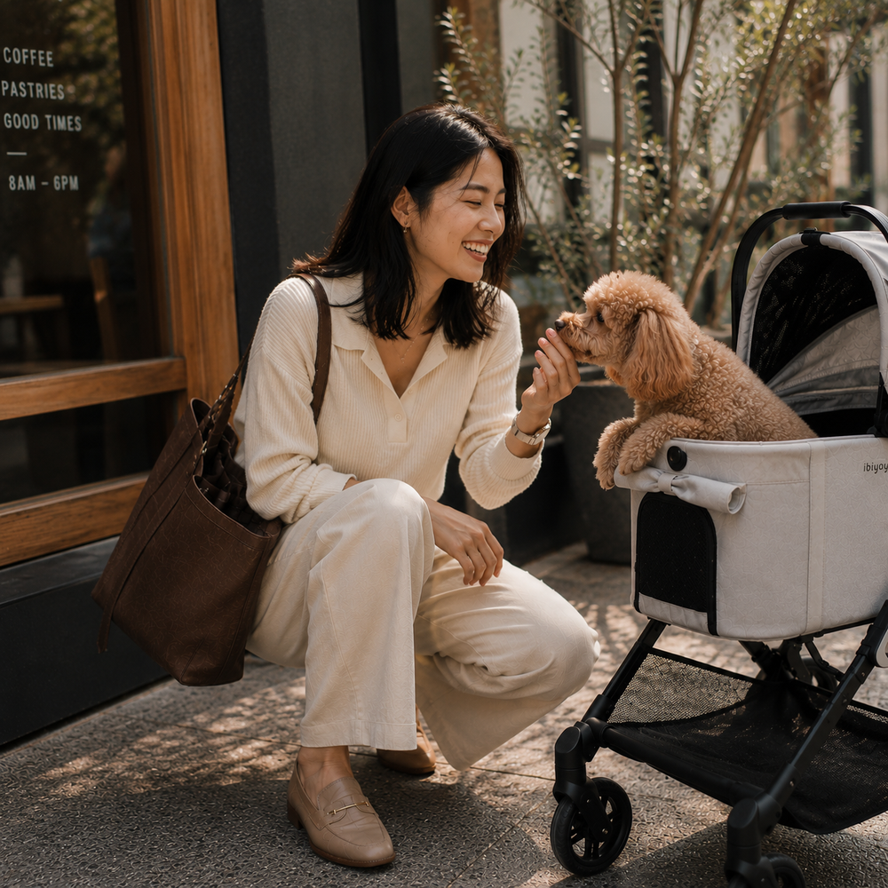 Tinker Small Detachable Pet Stroller – Compact Buggy for Cats & Small Dogs
