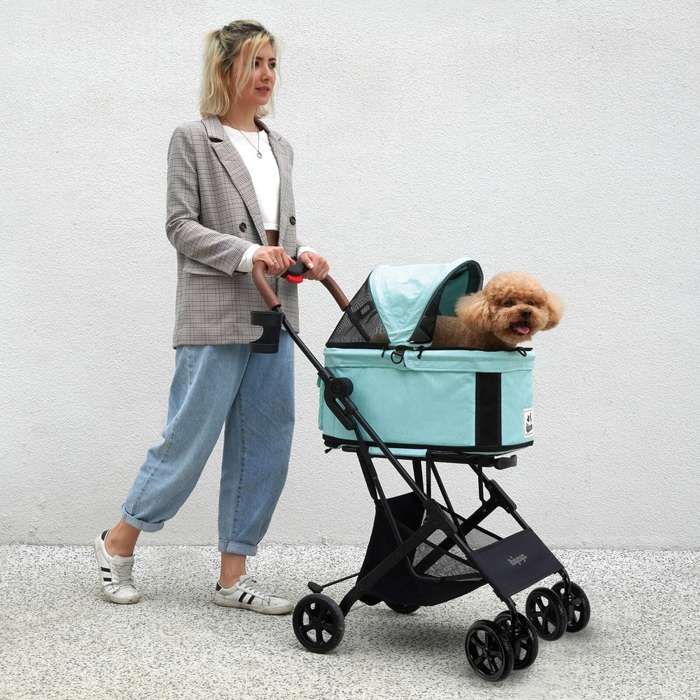 (Open-box item) ibiyaya Travois 3 in 1 Pet Stroller with Detachable Carrier