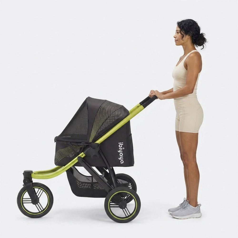 The Beast Pet Jogging Stroller, 3-Wheel All-Terrain Dog-Cat Pram