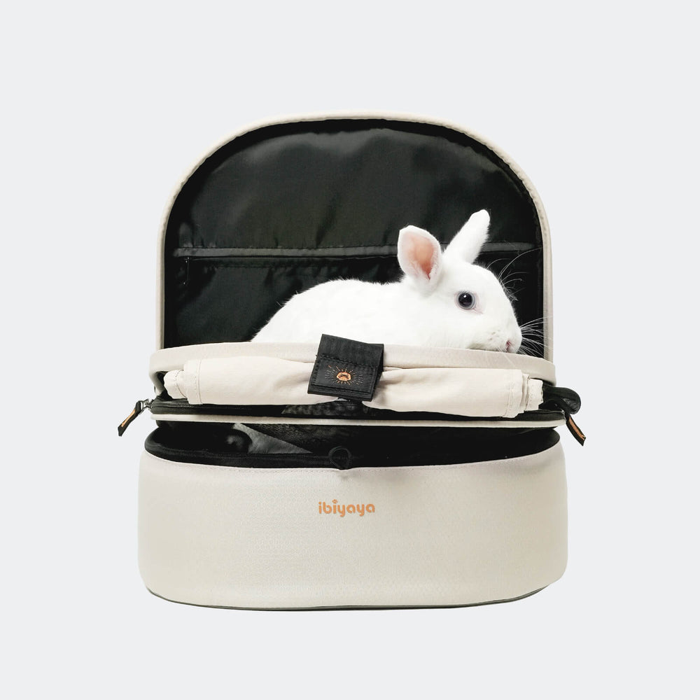 (Open-box item) Panorama Zipper-free Small Pet Travel Carrier, Cat-Dog Chest Carrier, with Optional Wheels
