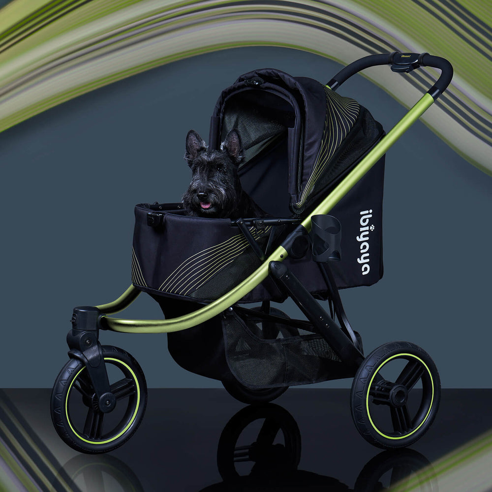 The Beast Pet Jogging Stroller, 3-Wheel All-Terrain Dog-Cat Pram