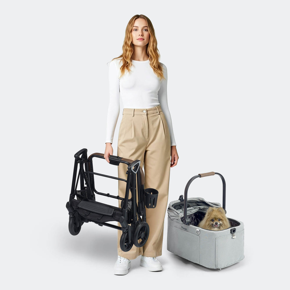 (Open-box item) Tinker Small Detachable Pet Stroller – Compact Buggy for Cats & Small Dogs