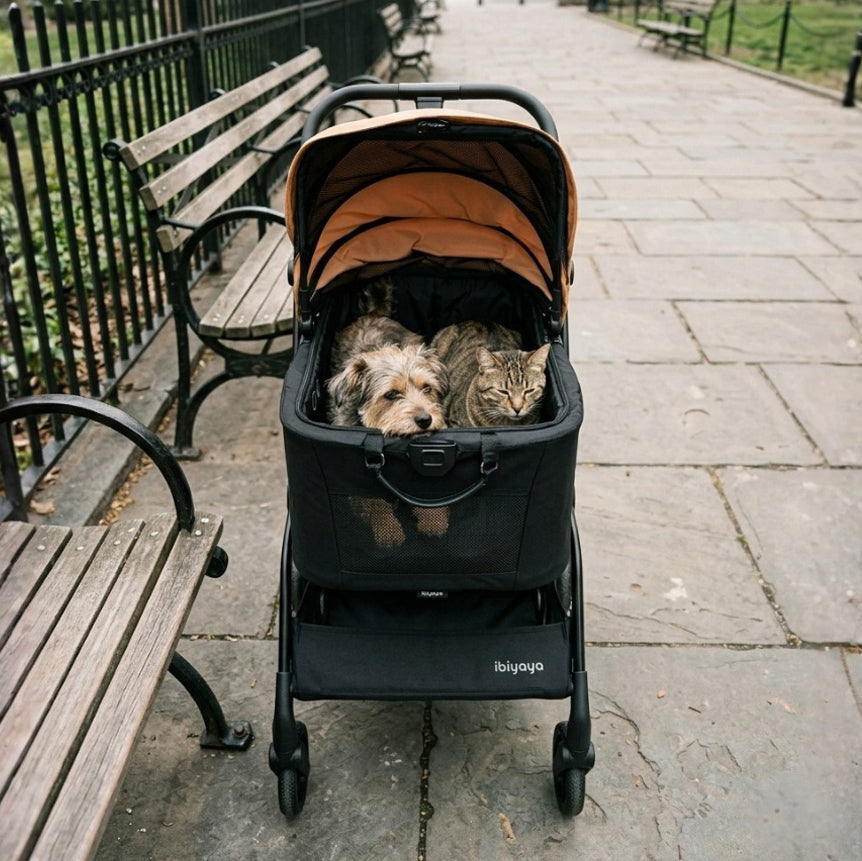 HUE‑GO Detachable Pet Stroller & Capsule