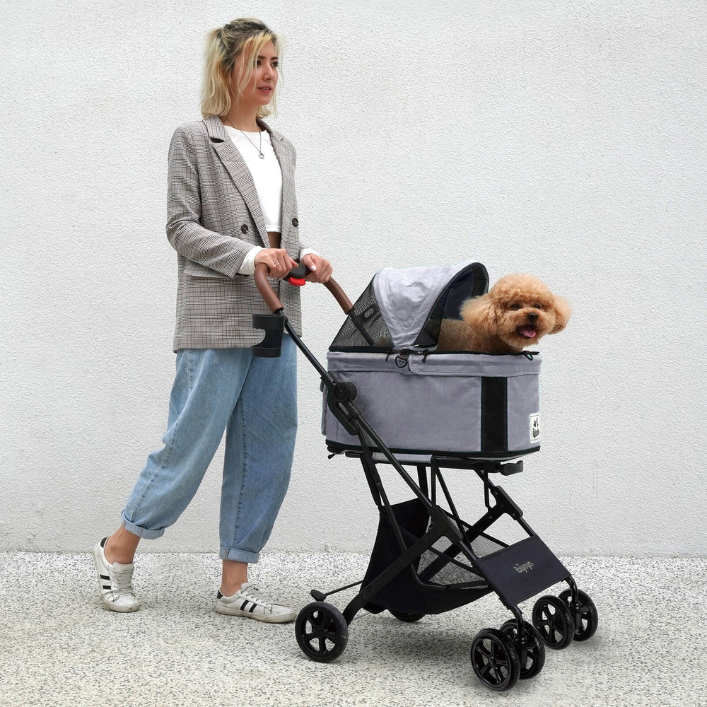 (Open-box item) ibiyaya Travois 3 in 1 Pet Stroller with Detachable Carrier