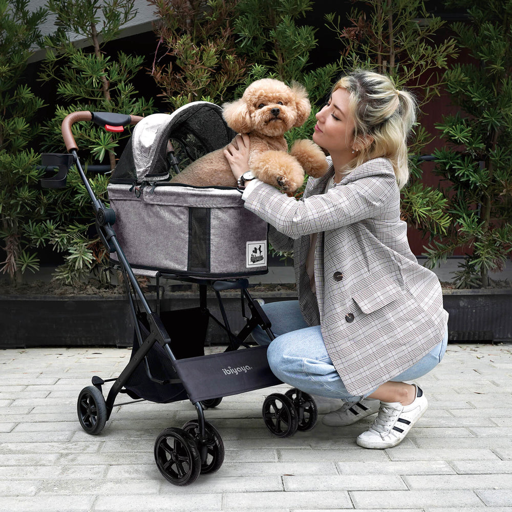 (Open-box item) ibiyaya Travois 3 in 1 Pet Stroller with Detachable Carrier