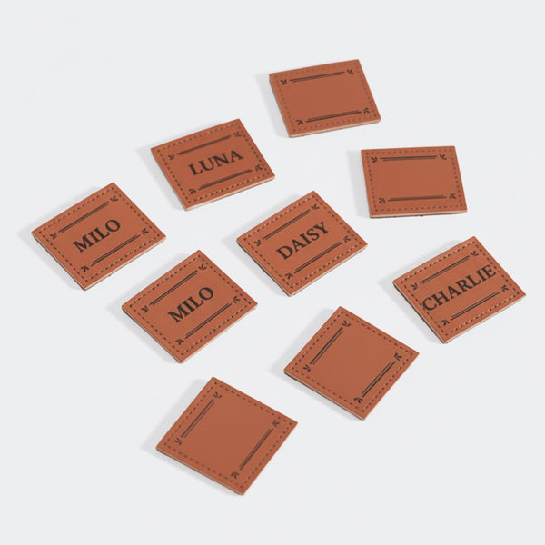 Custom Leather Name Tag for Pet Backpacks